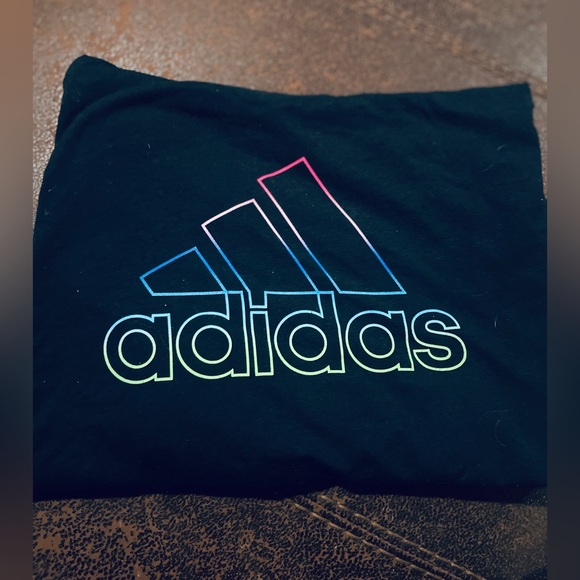 Adidas Long Sleeve Hooded T-Shirt Multi Colored - Picture 2 of 3